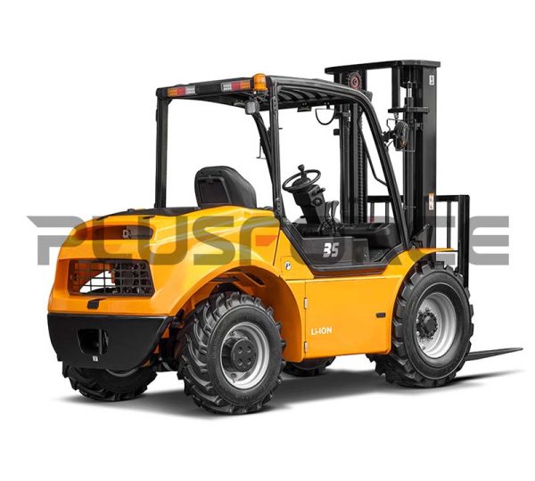 High-voltage Lithium Battery Rough Terrain Forklift
