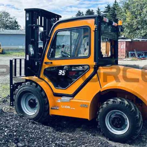 High-voltage Lithium Battery Rough Terrain Forklift