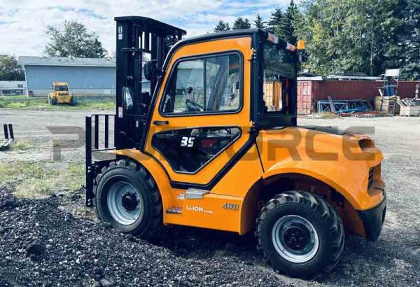 High-voltage Lithium Battery Rough Terrain Forklift
