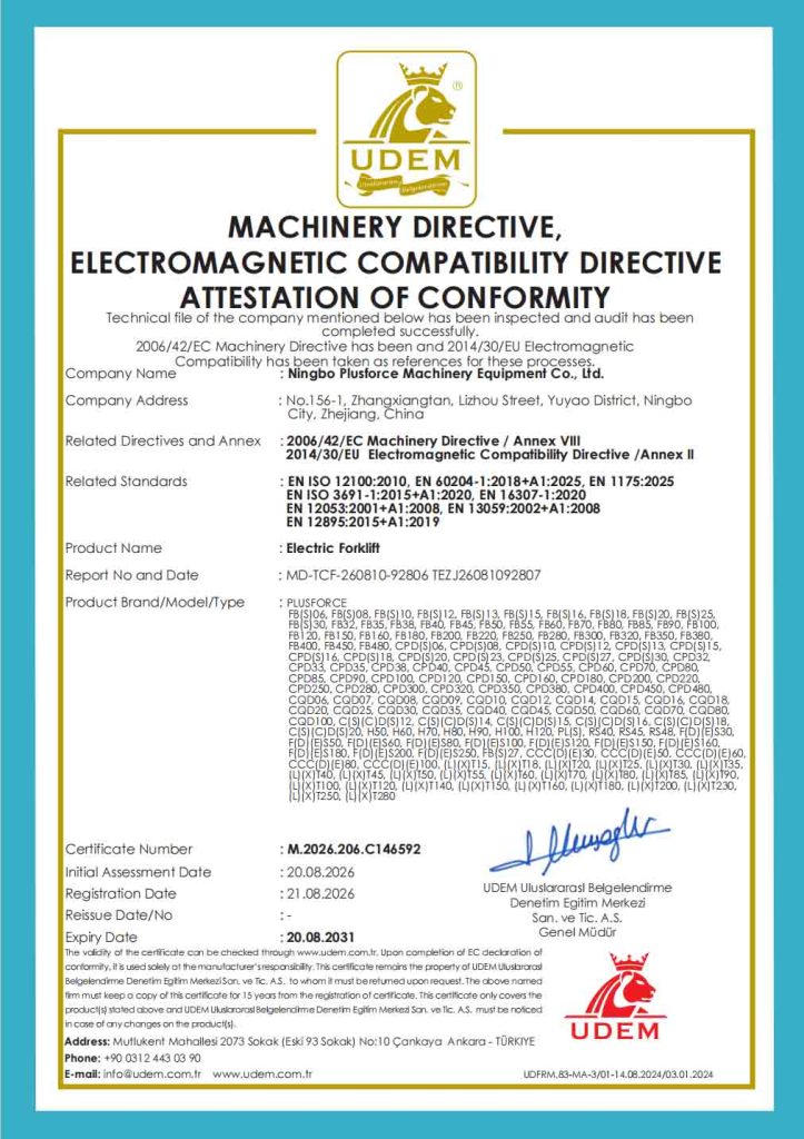 ELECTRIC FORKLIFT CE